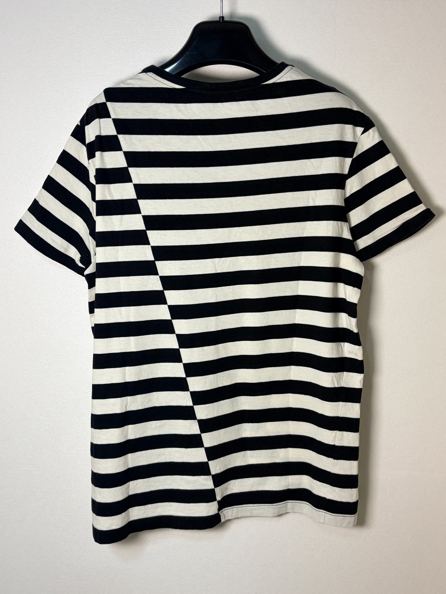Saint Laurent SLP 14FW Diagonal Striped Tee — front