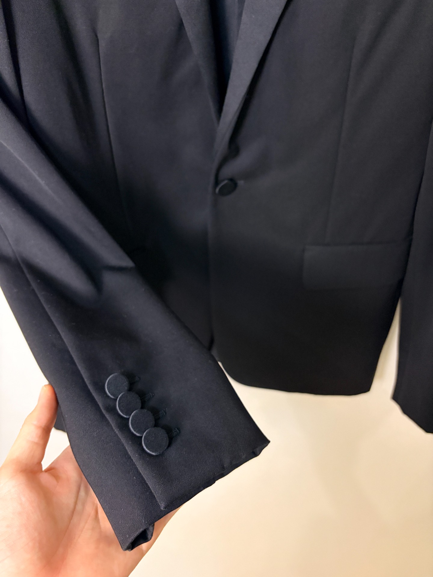 Saint Laurent Black Tuxedo Jacket — detail