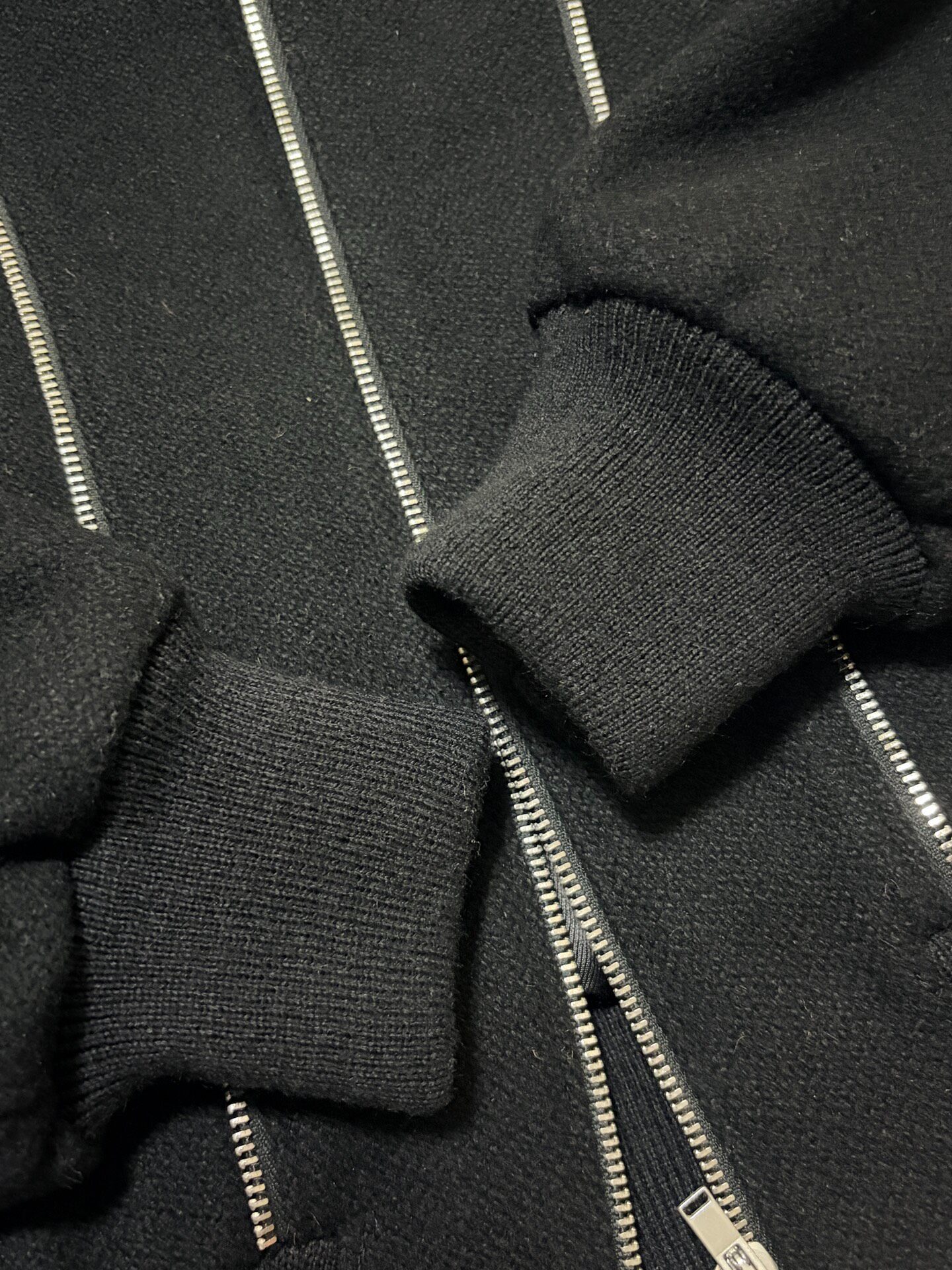 Saint Laurent 15FW Multi-Zipper Baseball Jacket — detail