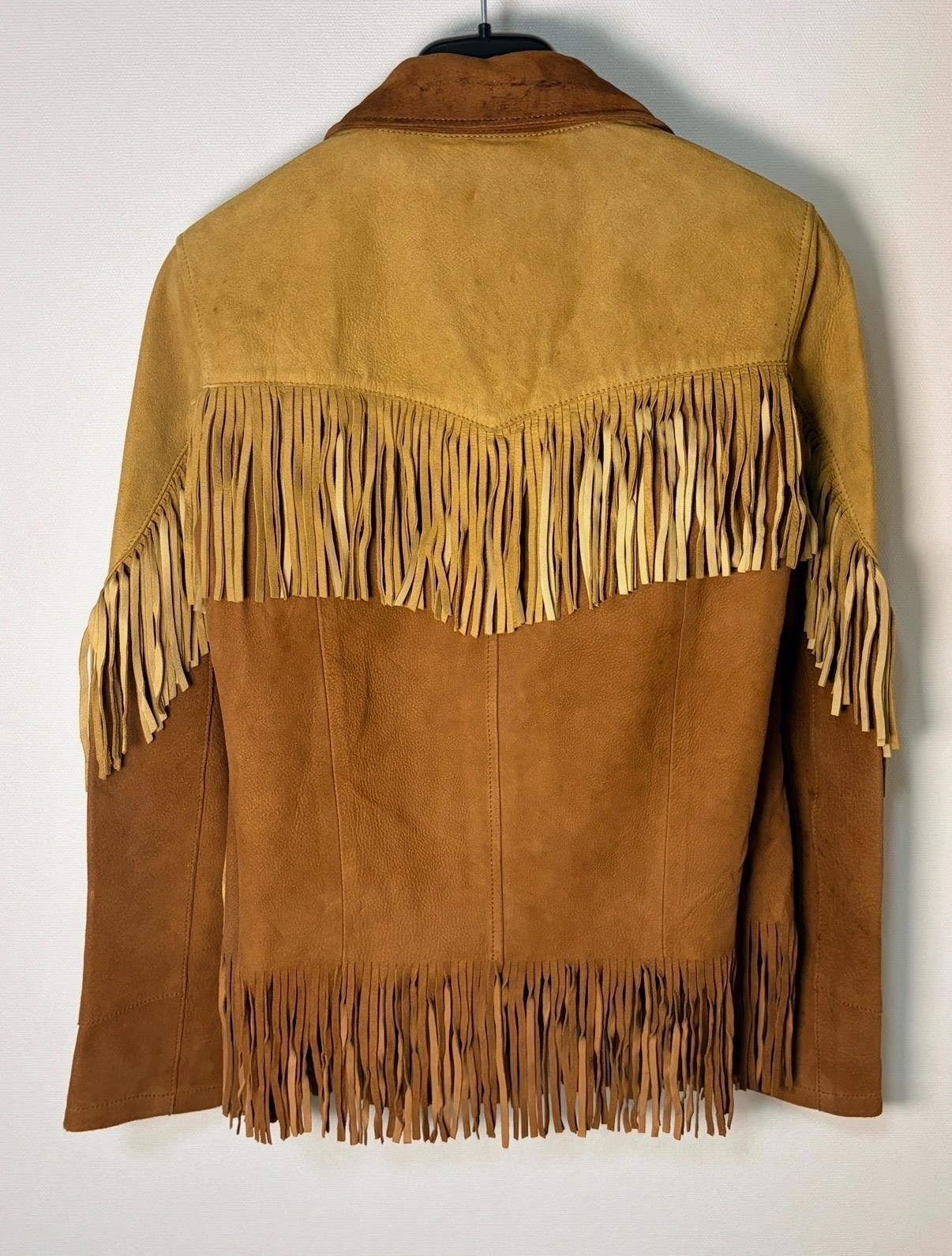 Saint Laurent Brown Suede Fringe Jacket — front