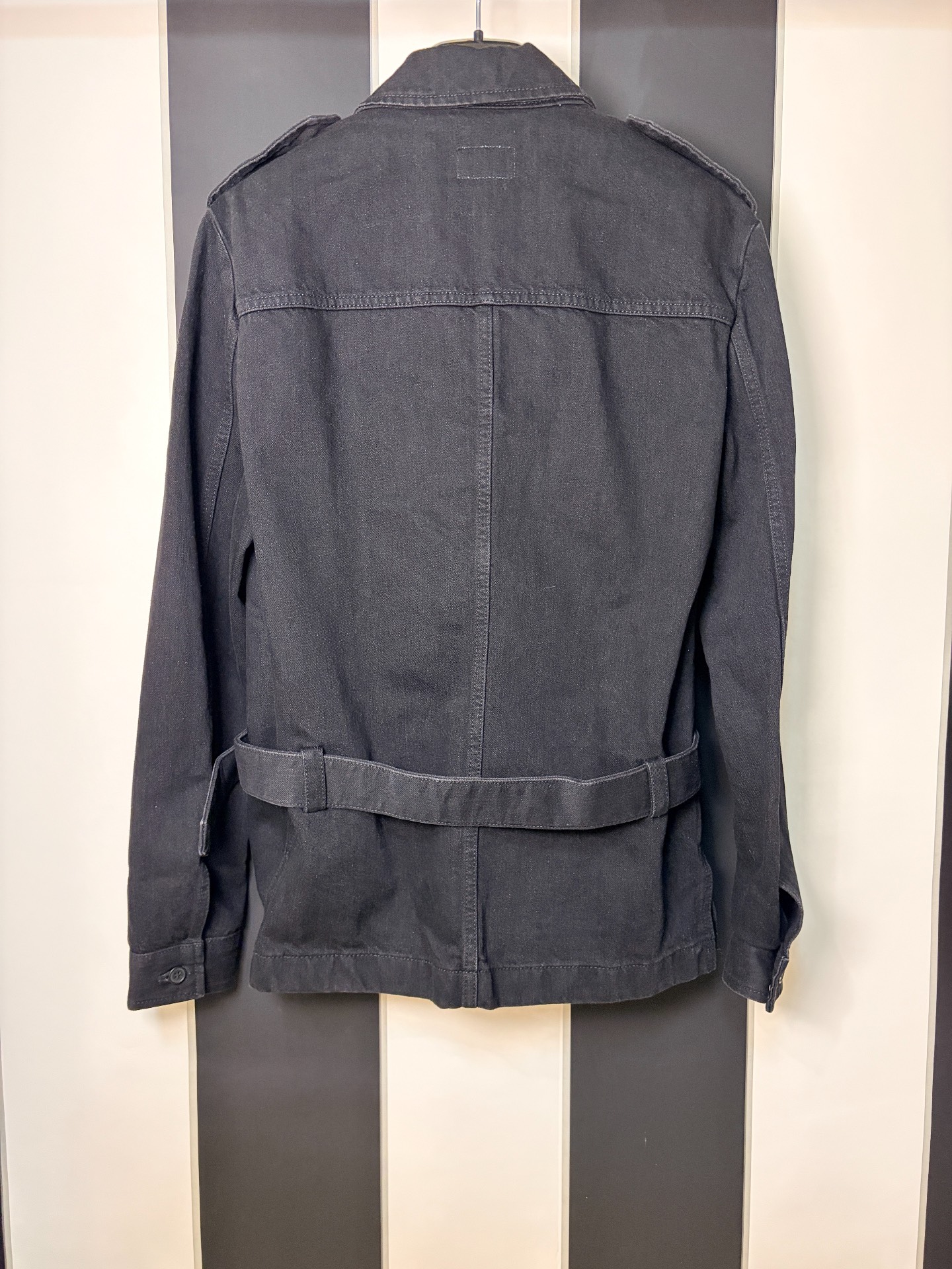 Saint Laurent SLP Dark Denim Jacket — front