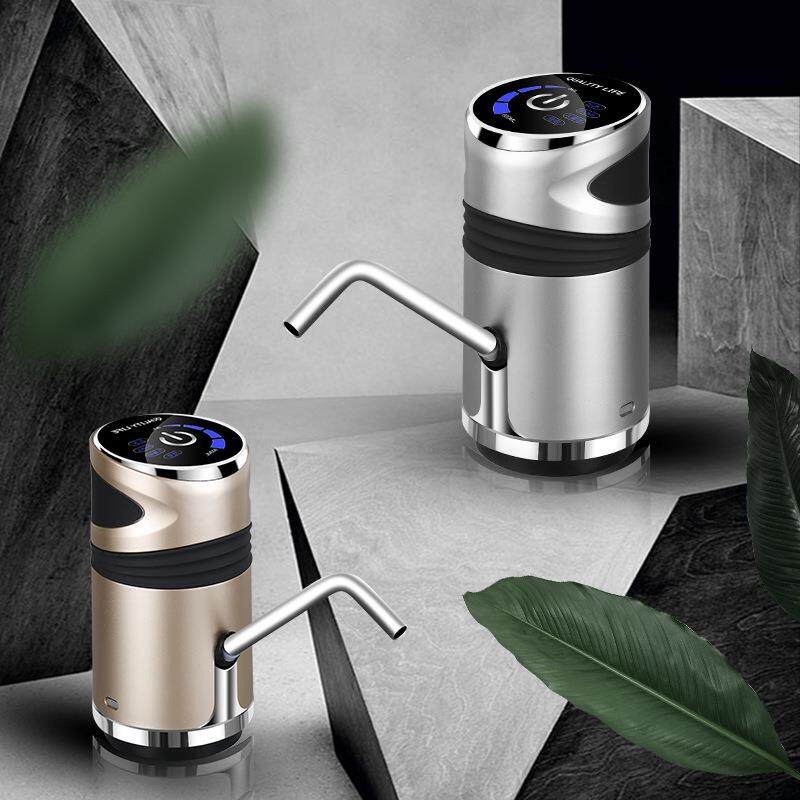 电动智能抽水器桶装水自动压水器 儿童锁矿泉水吸水器触控上水器