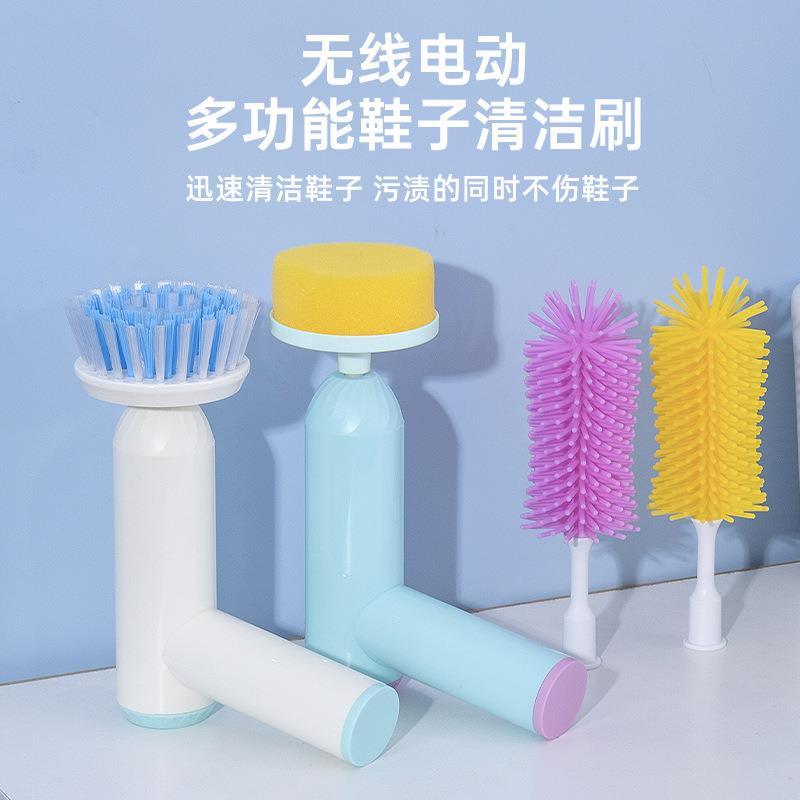 电动洗鞋刷专用软毛刷子不伤鞋家用多功能长柄洗衣刷电钻清洁刷头图片