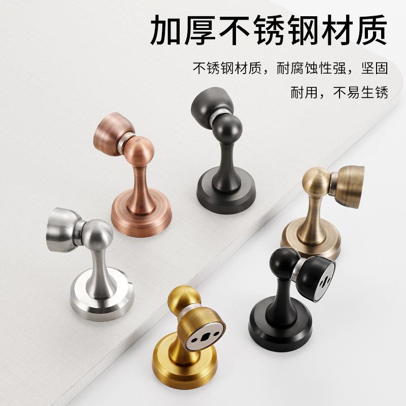 吸头门吸墙吸强磁配件吸座不锈钢座门门碰帽门吸头门吸吸座防撞图片
