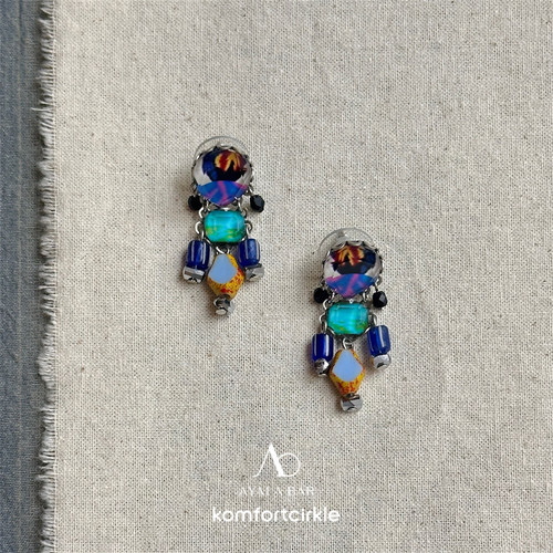 AYALA BAR R2404耳环 Fudge Small Glass Earrings 手工制作耳饰