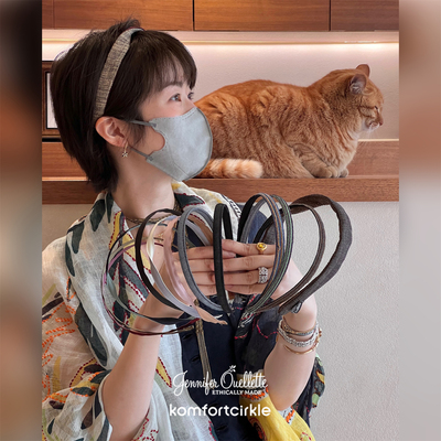 Jennifer Ouellette 细款双面翻转发箍日常休闲发饰女26春夏新款