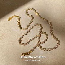 925纯银镀金项链锁骨链原创设计小众时尚 新款 Athens Hermina