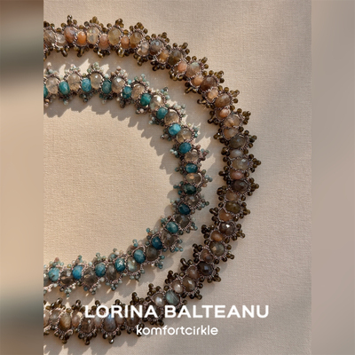 LORINA Ceres项链 法国天然半宝石手工梭织蕾丝重工锁骨链女