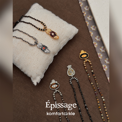 EPISSAGE Barakah守护系列吊坠项链天然石串珠锁骨链高级质感叠戴