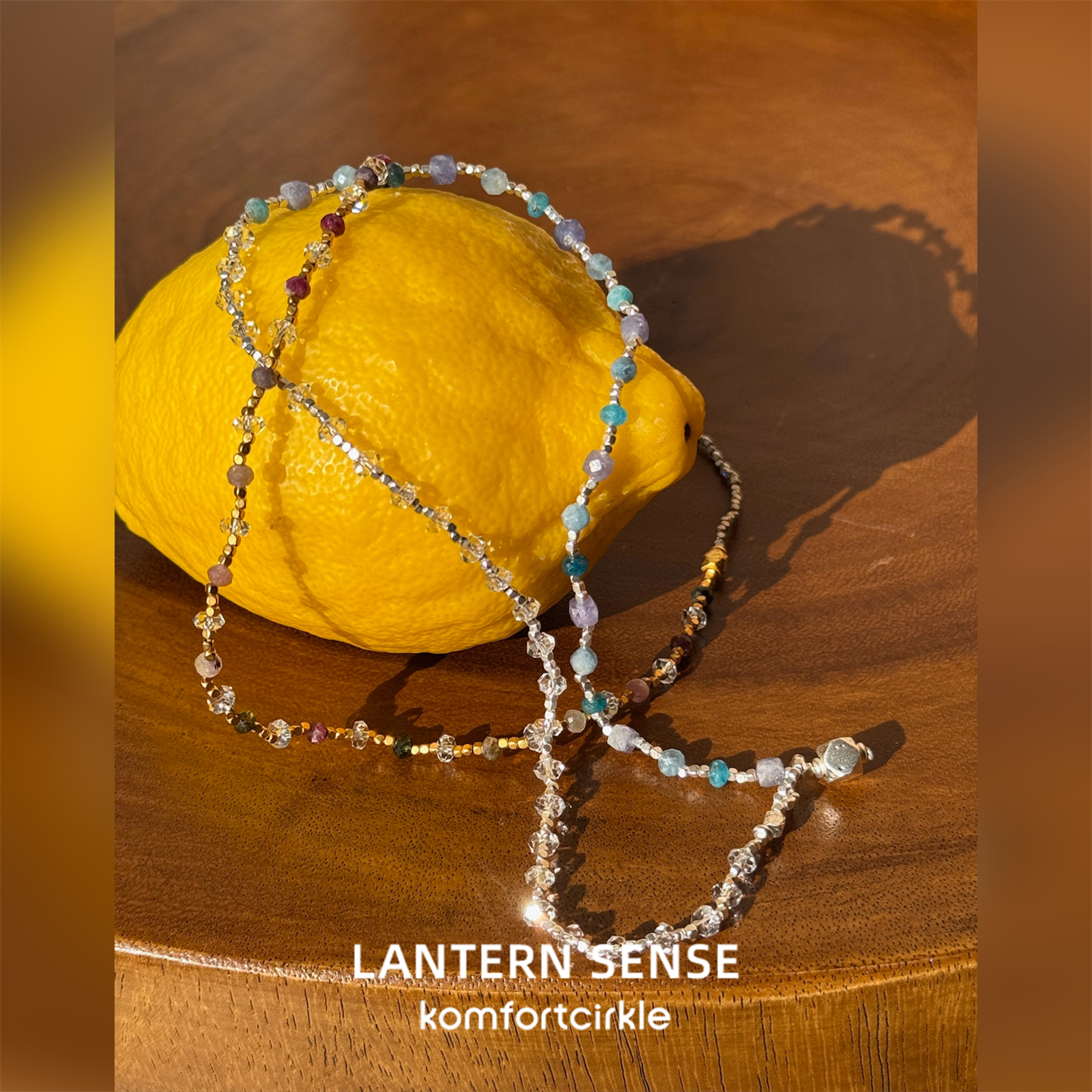 自留推荐 LANTERN SENSE 碎银子天然石项链锁骨链质感百搭叠搭