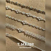 Ondina水波纹百搭手链 自留推荐 T.MAJOR 星环做旧925银锆石叠搭