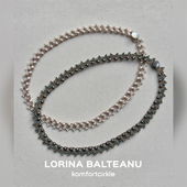 LORINA Octavia项链 法国天然半宝石手工梭织蕾丝重工锁骨链女