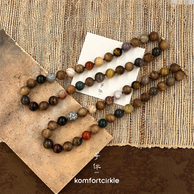 ZIXIU子休 宇宙多宝12项链 沉香 小众质感设计师天然石串珠