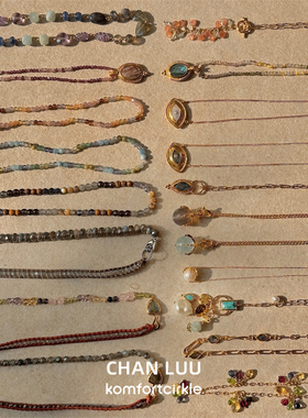 CHAN LUU 25春夏新品 天然石吊坠项链锁骨链手工制作小众百搭叠戴