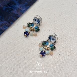Earrings AYALA Kari R2242耳环 以色列小众设计手工制作耳钉 BAR