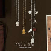 PEPE胡椒盐 SALE 纯银酒神吊坠项链红卵石酒会锁骨链原创设计