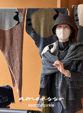 自留推荐合作款 ameesso埃觅索 小羊大三角巾披肩秋冬保暖柔软
