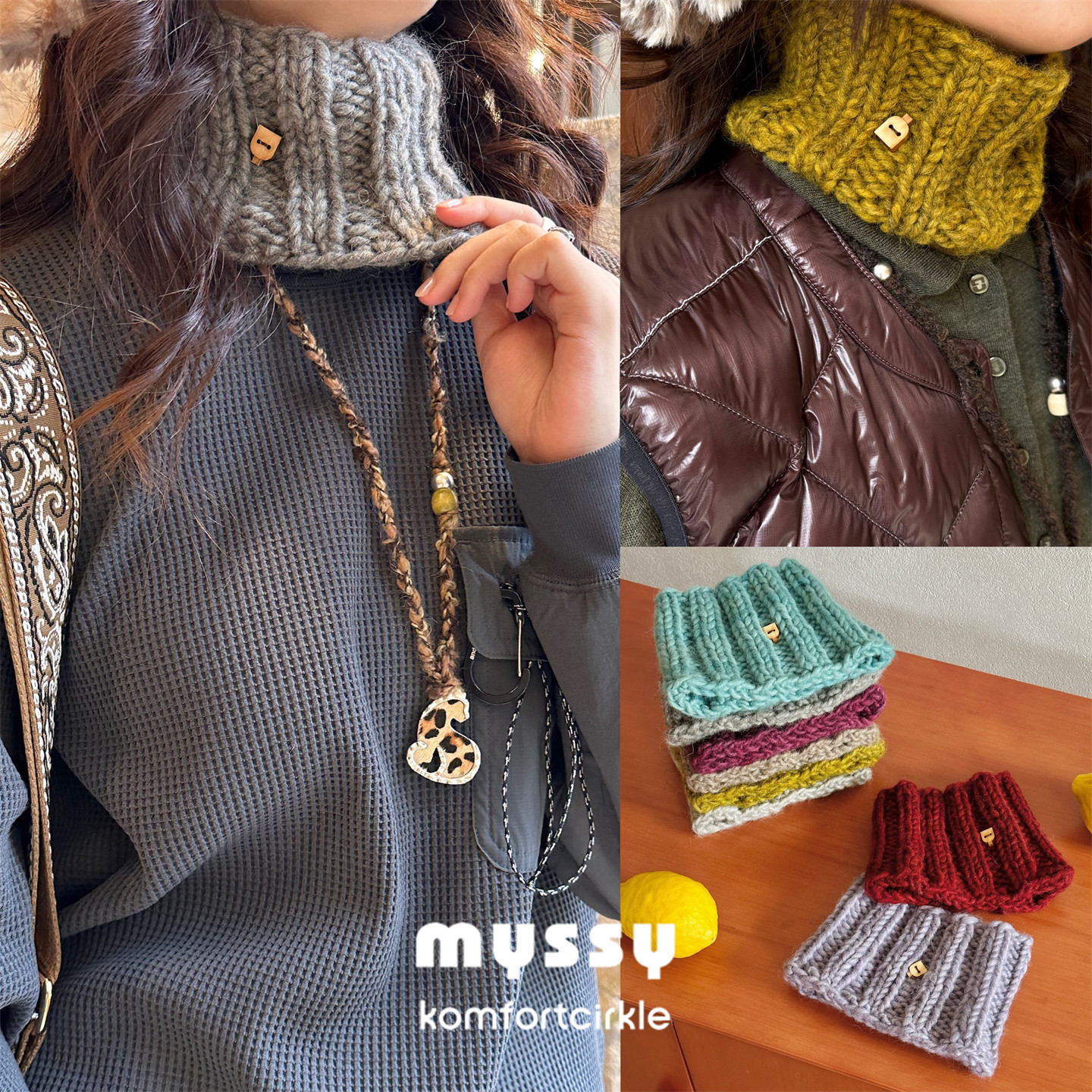 MYSSY 假领脖套发带两用芬兰纯手工羊毛秋冬粗棒针织保暖时髦,饰品/流行首饰/时尚饰品新,发饰,淘宝优惠券,粉丝福利购,淘宝优惠卷