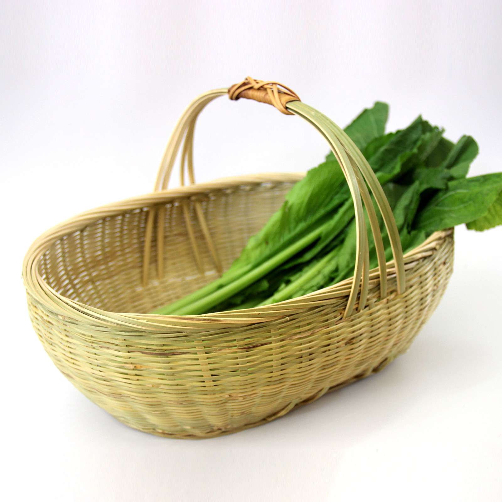 手提竹编篮子厨房小竹篮收纳筐鸡蛋编织蓝手工买菜篮子家用购物框