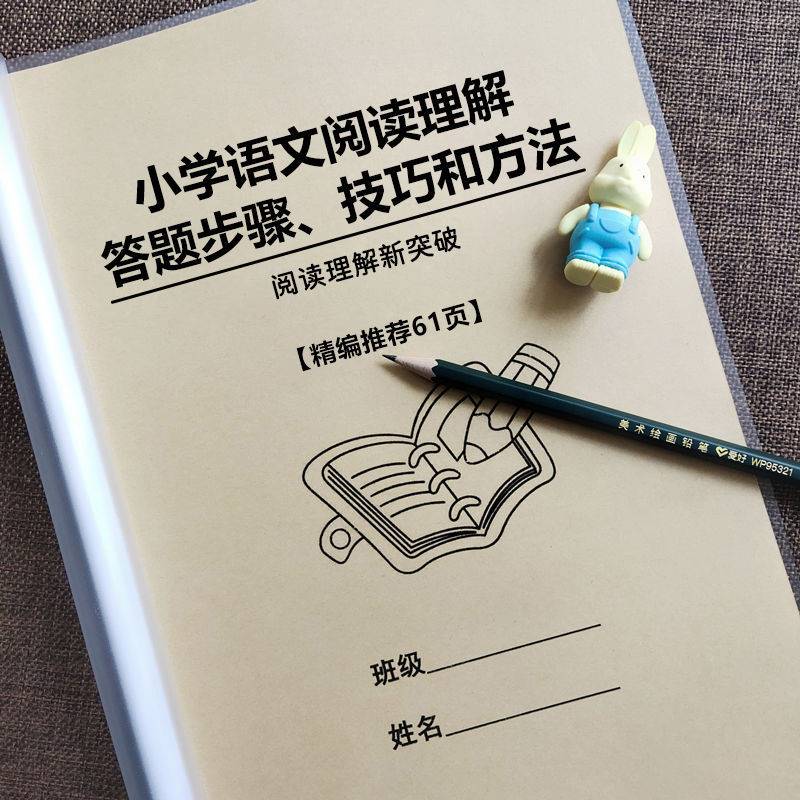 小升初小学语文阅读理解答答题技巧三四五六年级解题步骤作业本