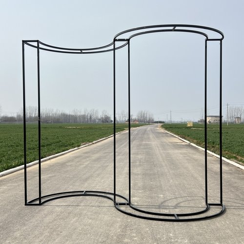 婚庆道具铁艺双层S形背景架