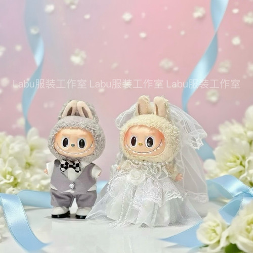 拉布布西装婚纱娃衣三代通用