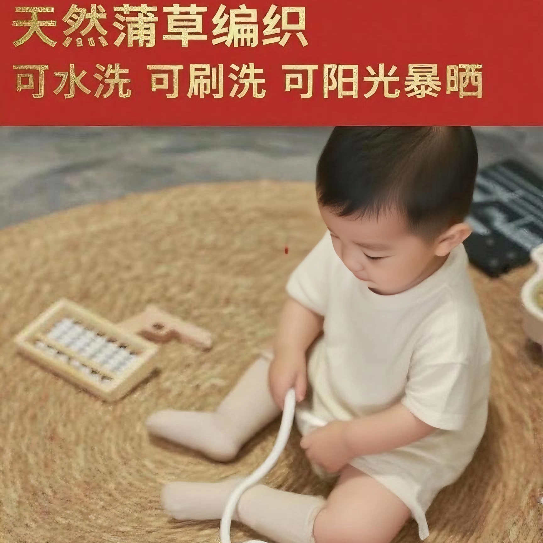 【纯手工天然香蒲】手工蒲草编织地垫蒲草猫爪板大号猫爪玩具