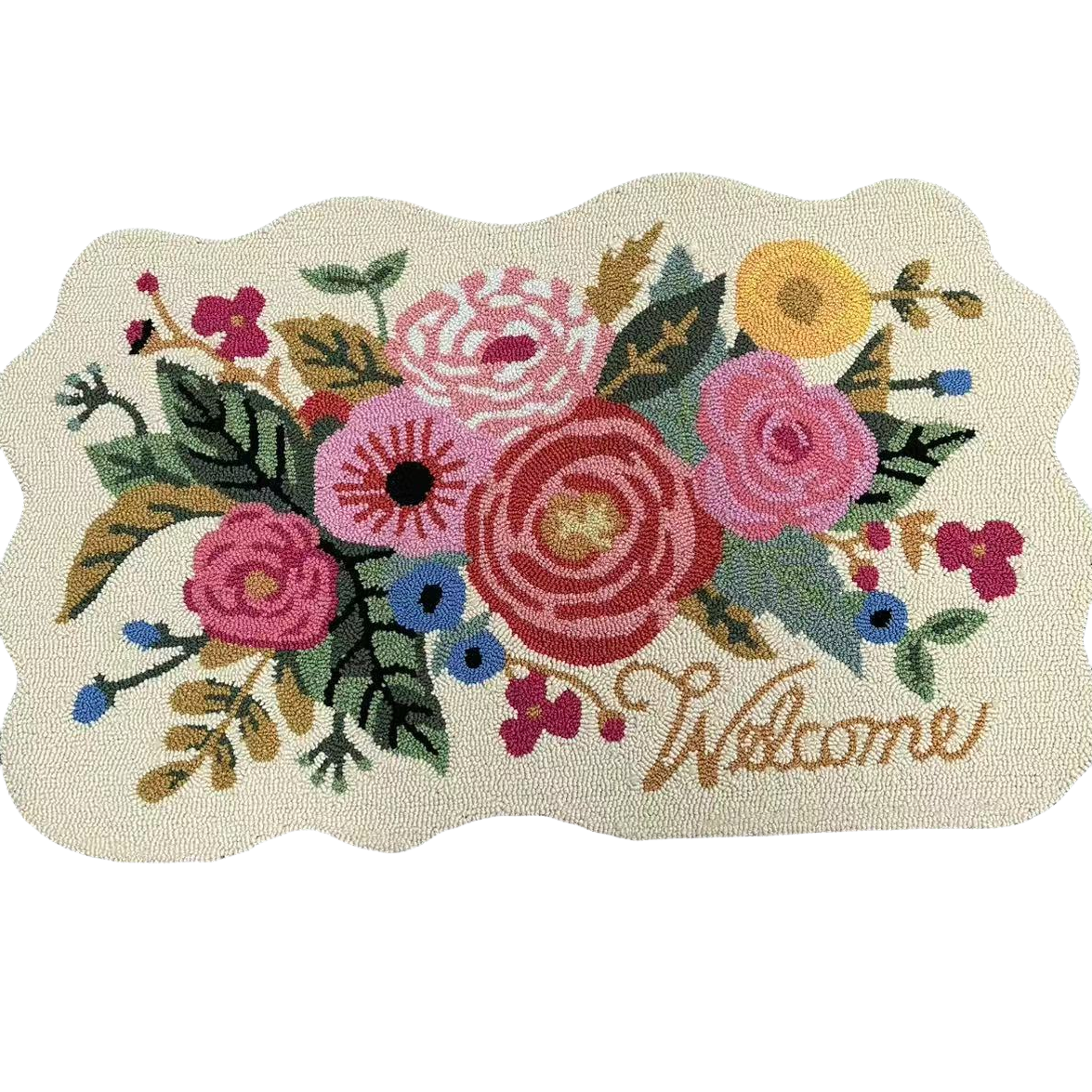 百花齐放70*114入户地毯地垫床边毯