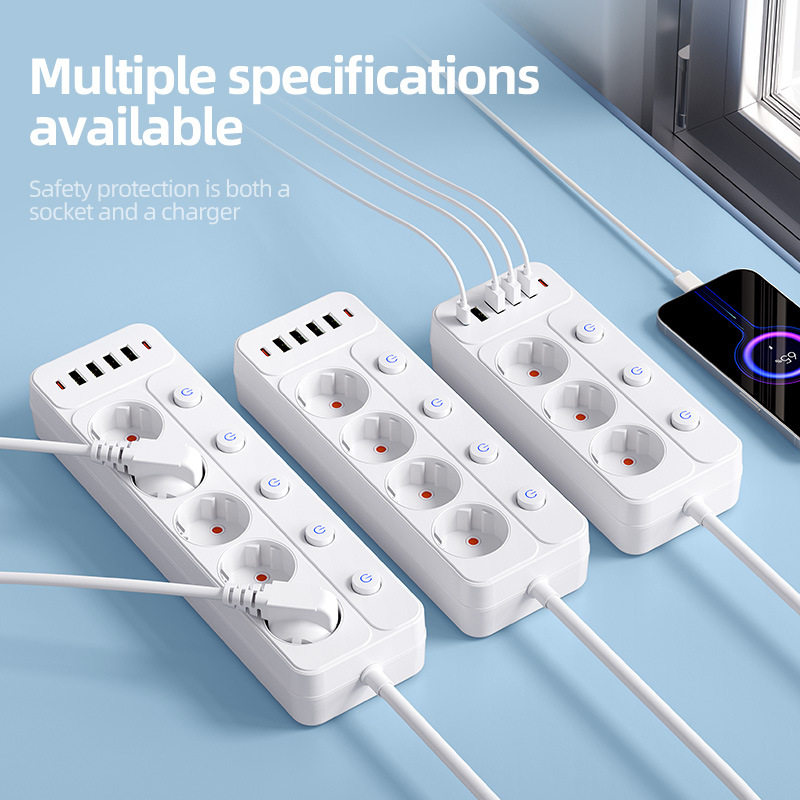 定制新款欧规插座多功能欧式插线板欧洲标准usb带线插排,电子/电工,USB/快充/无线充电排插,淘宝优惠券,粉丝福利购,淘宝优惠卷