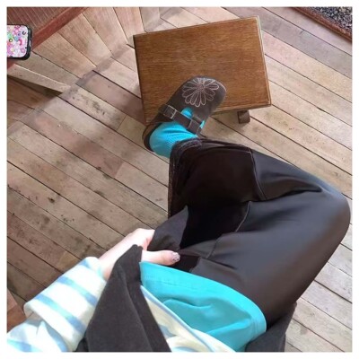 若若韩代正品直邮mardi mercredi牛皮包头时尚学院风勃肯鞋拖鞋