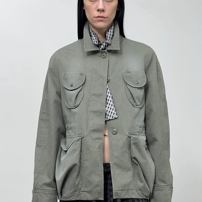 若若韩国正品代购直邮OPENYY25新款口袋工装夹克外套小众设计师