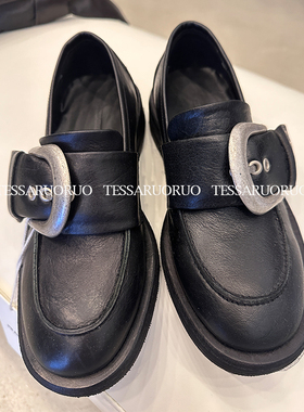 TESSA若若韩国正品代购negativethree25新款豆豆乐福鞋单鞋ins