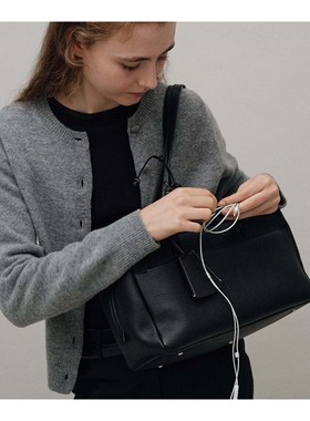 若若韩代正品直邮nothing written牛皮单肩腋下公文包通勤土司包