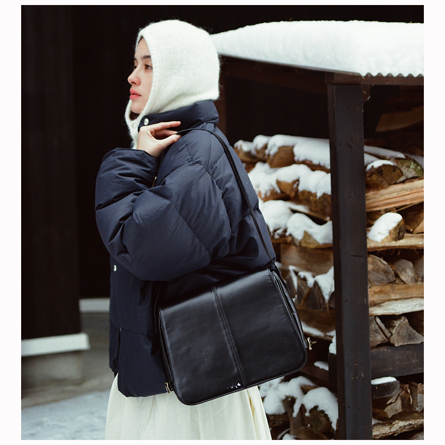 韩国直邮TOUTYEST牛皮复古单肩包