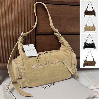 韩代正品直邮单肩斜跨包机车包