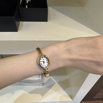 若若韩国正品代购howus黄铜金属腕带手表石英表电子表法式复古