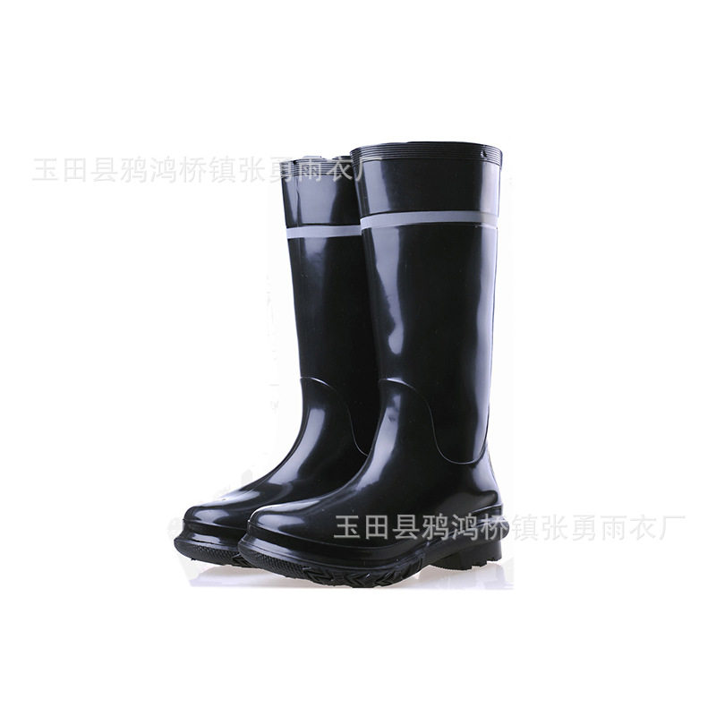 厂家中筒简约防水雨靴防水防滑耐磨耐穿雨靴户外劳保雨靴