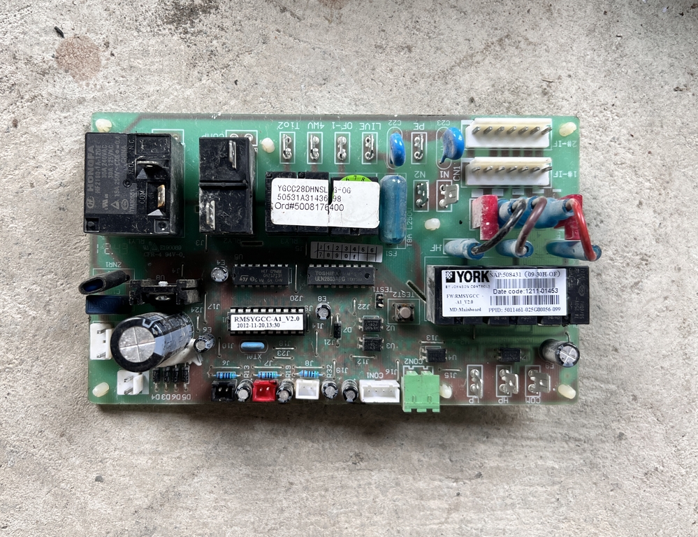 约克空调YGCC-NEW 室内机电脑板 主板025G00056-099 YORK-MBD-004