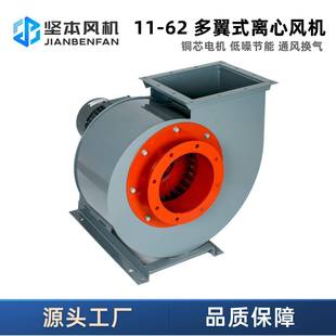 11-62多翼式低噪音厨房排油排烟通风机工业高效节能离心风机