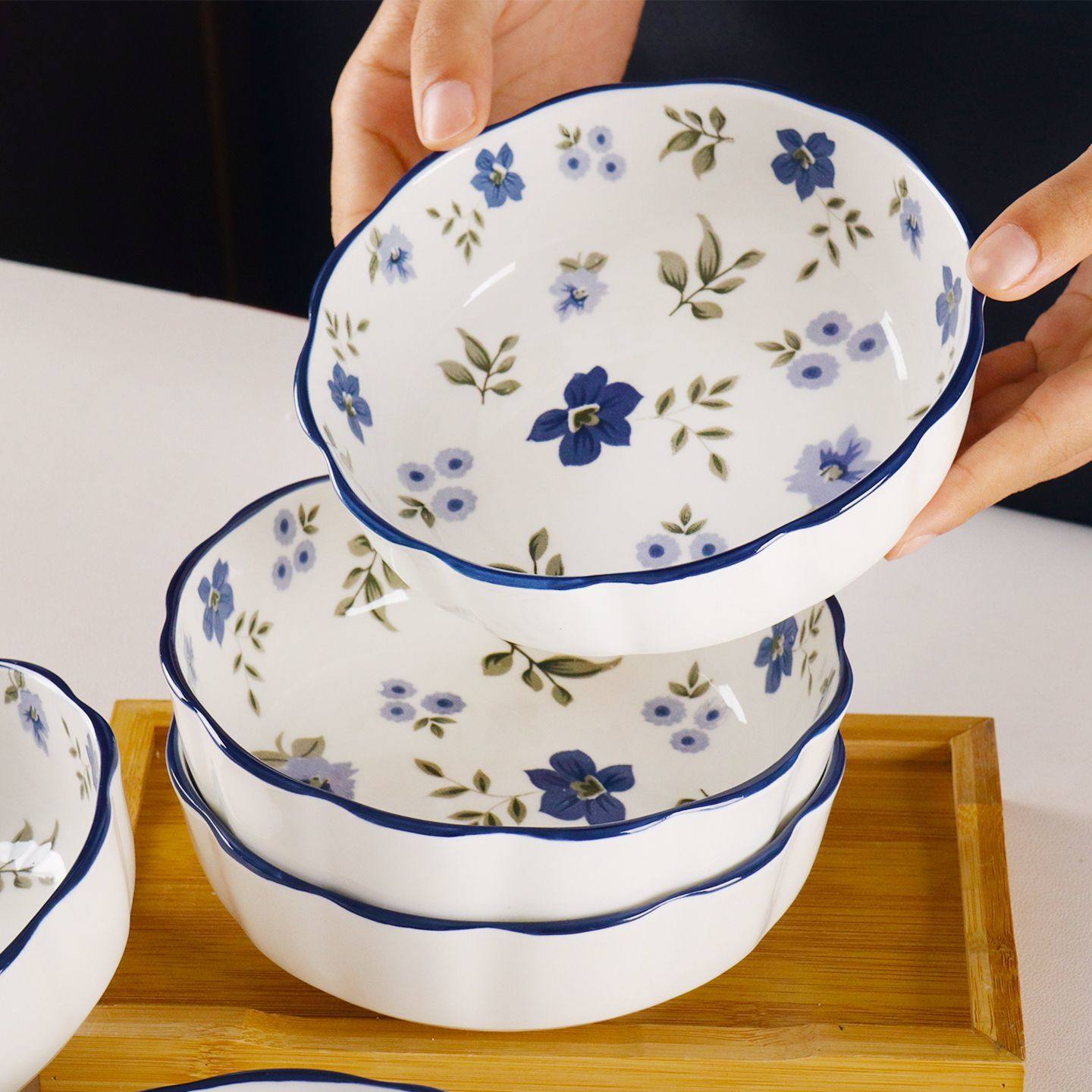 6英寸菜碗ins风酸奶高颜值