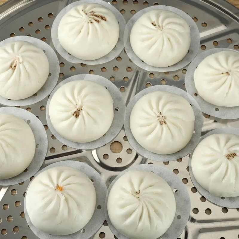 包子一次性不粘圆形家用蒸笼布