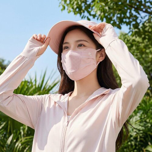 超透气防晒口罩女夏季防紫外线2026新款高颜值可水洗加大透气冰丝