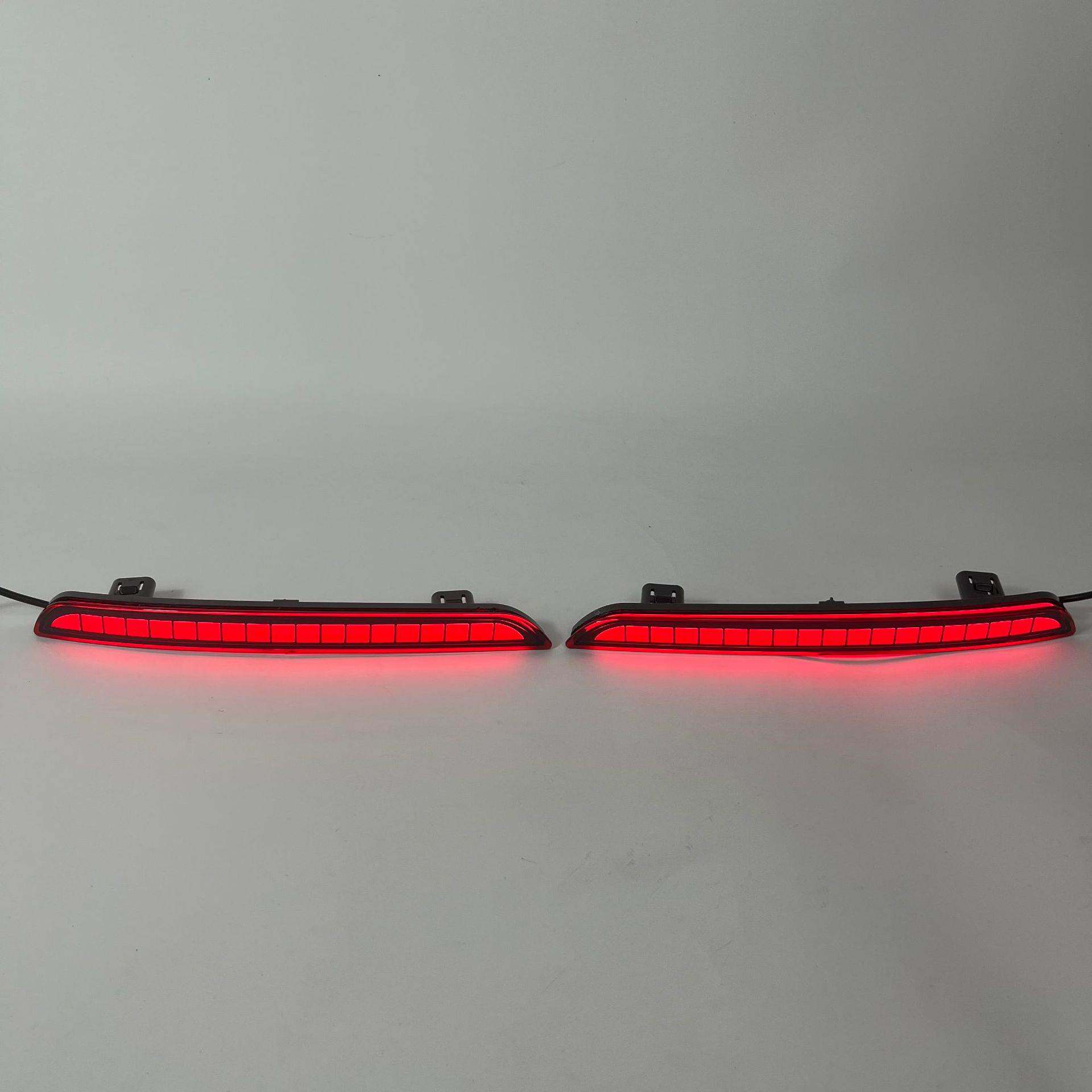 适用于22款本田11代思域 LED后杠灯改装后保险杠警示灯雾灯刹车灯