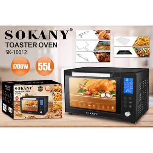 跨境SOKANY10012烤箱自动多功能烘焙烤箱家用大容量55L电烤箱oven