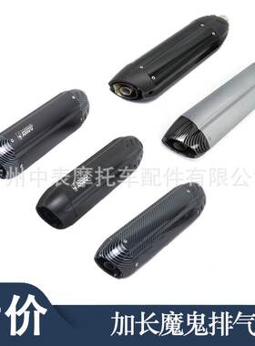 摩托车改装Z400ZX6R黄龙300 600春风NK650加长魔鬼MIVV排气管