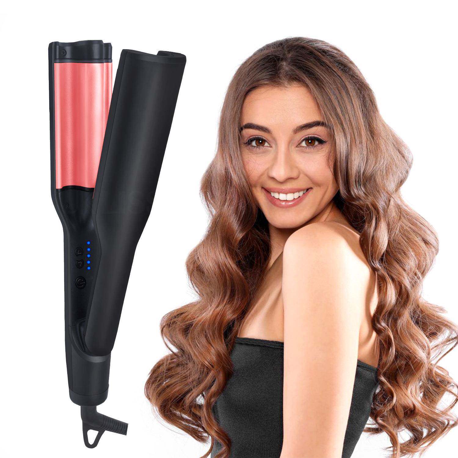 外贸热销多功能宽版卷发器家用波浪卷蛋卷多造型卷发夹板卷发器