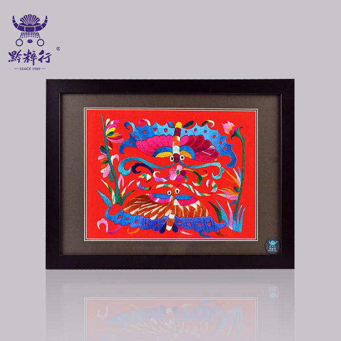 手工刺绣老字号装饰画