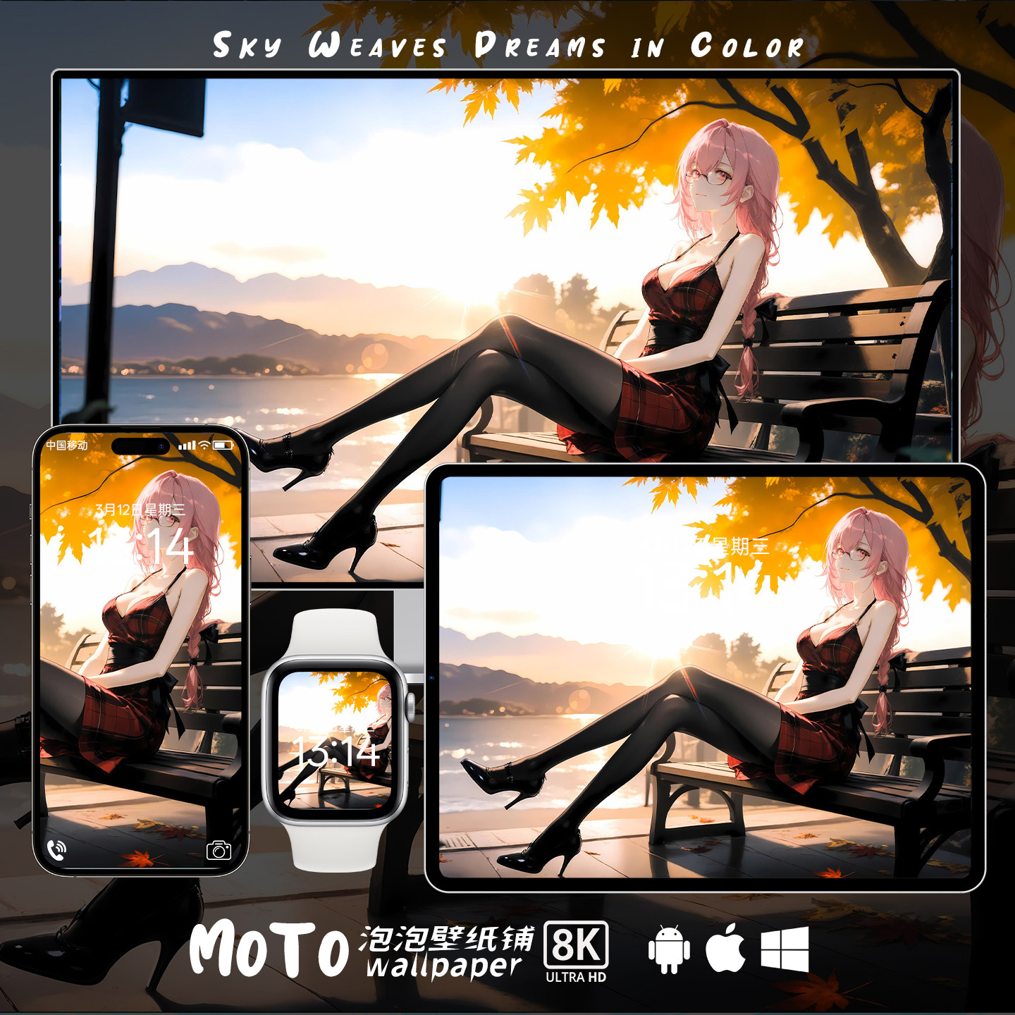 8K壁纸 | 月城柳-03绝区零游戏动漫手表手机iPad平板电脑桌面壁纸,商务/设计服务,卡通/动漫/插画设计,淘宝优惠券,粉丝福利购,淘宝优惠卷