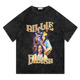 歌手Billie Eilish直喷t恤美式 嘻哈朋克短袖 CLFC vintage潮牌长袖
