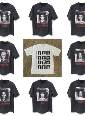 CLFC 韩国男团集SEVENTEEN HAPPY BURSTDAY Tee粉丝长短袖T恤2025